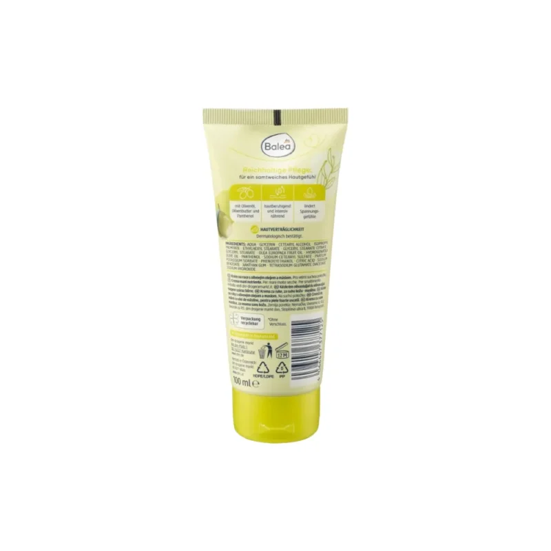 Balea Handcreme Olive information