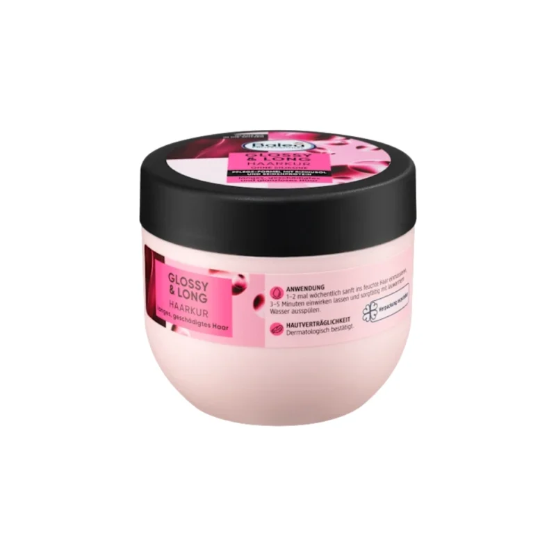 Texture du masque capillaire Balea Glossy & Long, hydratation intense pour cheveux longs.